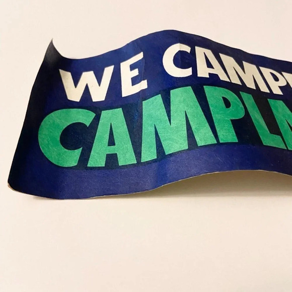 Vintage We Camped Campland Mission Bay Bumper Sticker 15  Inches Long San Diego - Picture 8 of 9